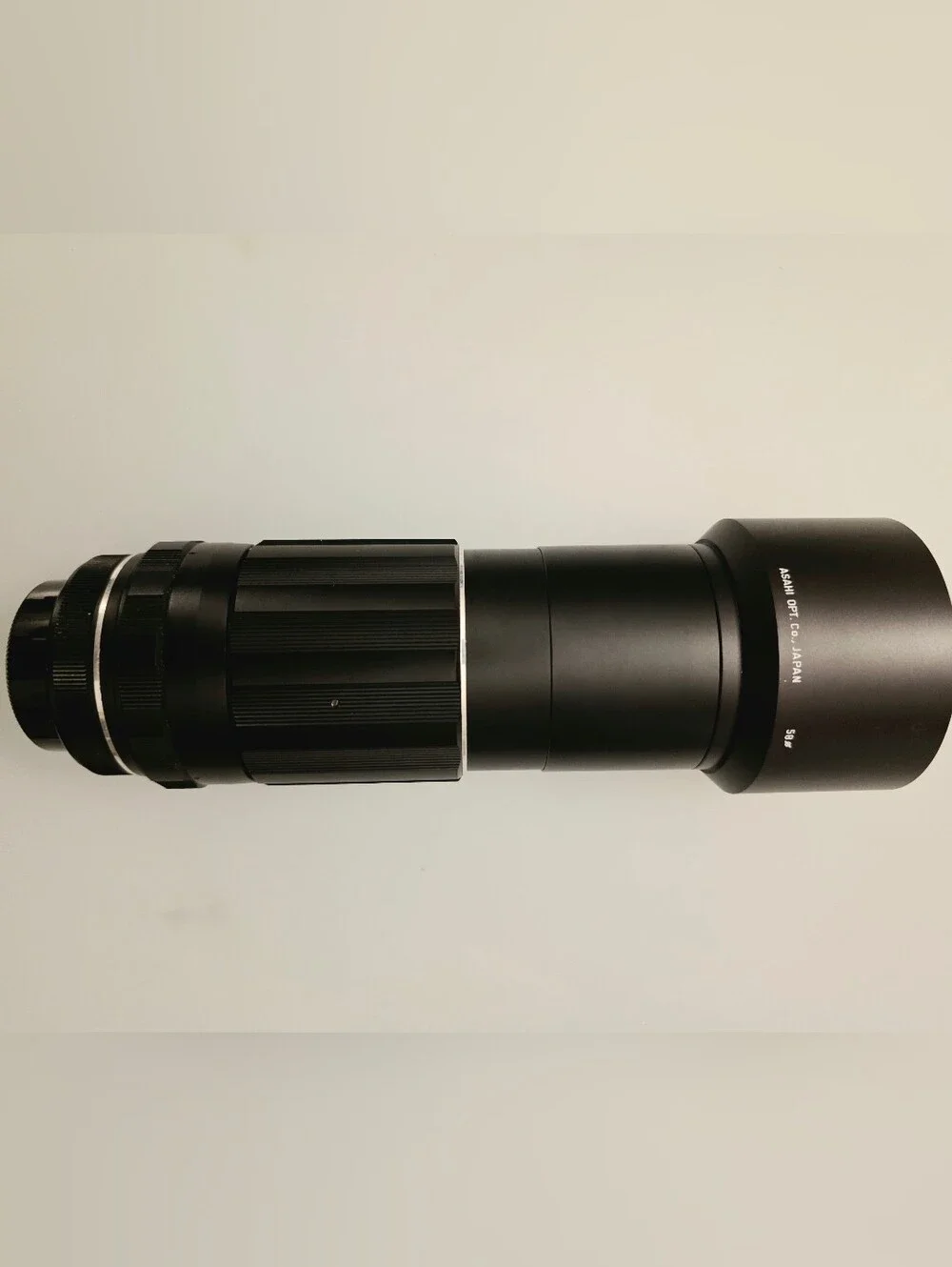 Asahi Pentax Spotmatic F 35mm Film Camera with Black Telephoto Lens